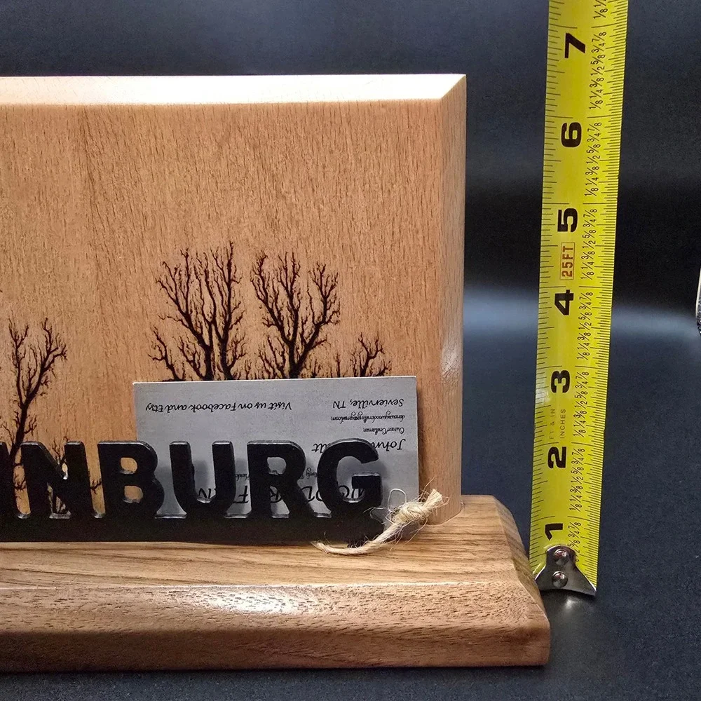 Den-O-Way Woodcrafting Gatlinburg Lichtenberg Wood‎ Art Bear Smoky Mountains TN